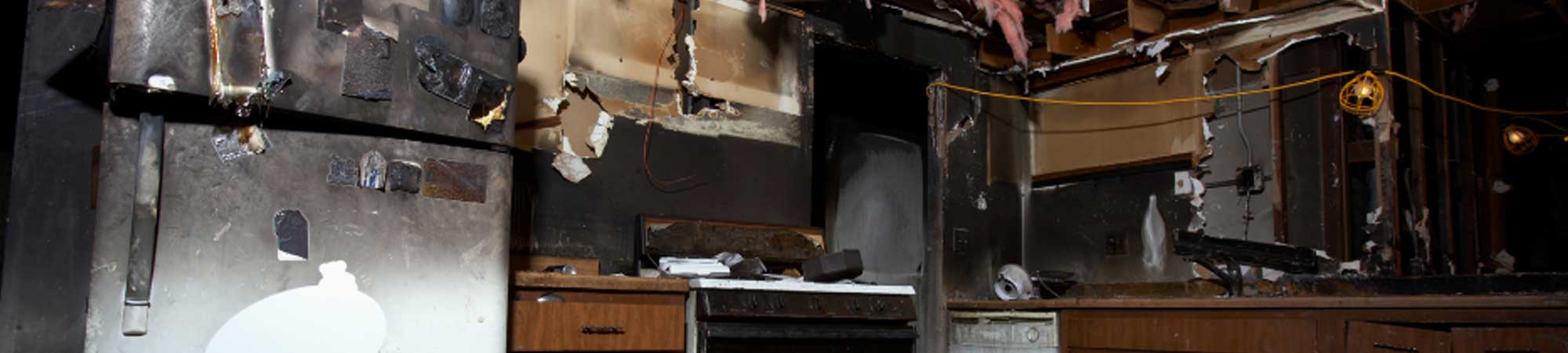 Kitchen fire damage